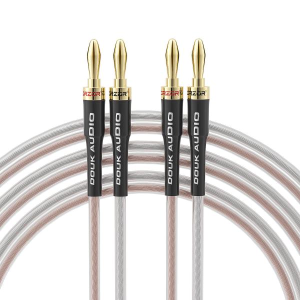 Nobsound Douk Audio 14AWG OFC スピーカーワイヤー ケーブル ワイヤー ...