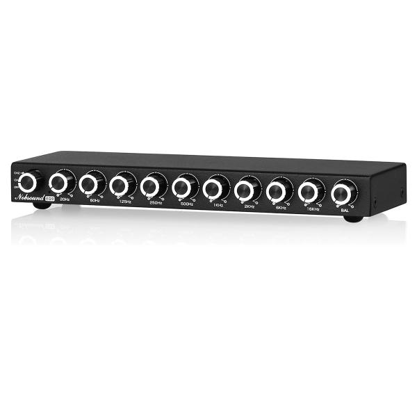 Nobsound HiFi 9バンドステレオEQプリアンプ アナログイコライザー オーディオプロセッ...