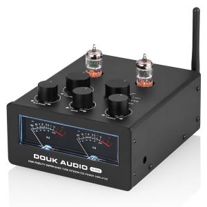 【Douk Audio T6PRO】 HIFI ミニ Bluetooth パワーアンプ 300W x2 真空管アンプ ブルートゥース VUメーター付き｜tysj-shop