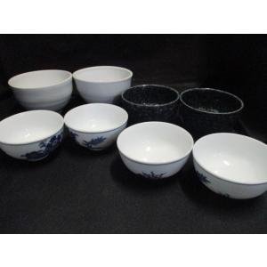 中古良品 業務用 食器 丼・小鉢・茶碗 8個セット  厨房小物 店舗用品 s0220