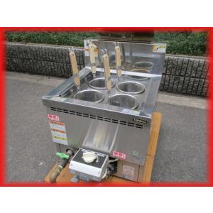 送料無料 卓上ゆで麺器 業務用 4テボ タニコー TCU-4445X 都市ガス 440×550mm 2018年製 角槽ラーメ釜 うどん 厨房機器 ｈ｜tyubo110