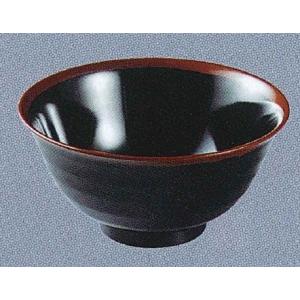 エンテック　メラミン食器　「長次郎窯」　ＡＮ５９Ｂ　羽反り丼（小）　７９０ｍｌ　内黒｜tyubou-byonho