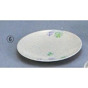 エンテック　メラミン食器　「すみれ」　ＶＯ-１２　丸皿（大）
