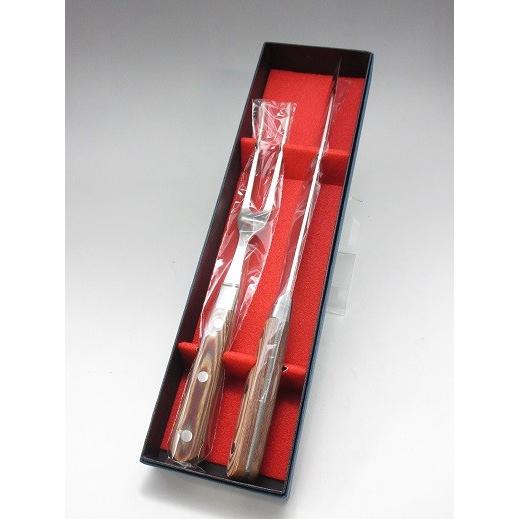 HOUEI　カービングナイフ＆フォークセット　箱入り