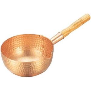 純銅製 山菜鍋 30cm 木蓋付き(燕三条製 銅製 銅鍋 銅製品 純銅 銅 鍋 5