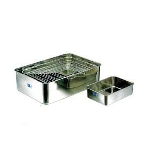 18-8ステンレス 深型組バット 16号手付(640×445×H185) 業務用バット