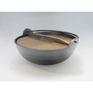 砺波商店　やまと鍋（アルミ製）30cm　木蓋付 日本製 （田舎鍋・いろり鍋)