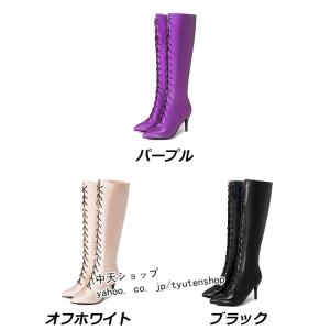 レディース ブーツ 秋冬 ロングブーツ ジョッ...の詳細画像1