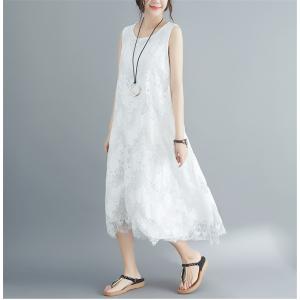 サマーワンピースタンクトップワンピース大きいサ...の詳細画像1