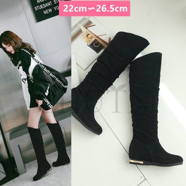 ロングブーツレディース ブーティー 防寒4cmヒールショートブーツ内ボア 走れる 短靴 美脚インヒー...