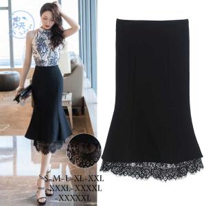 タイトスカート 切り替え マーメイドスカート 大きいサイズ レーススカート セクシー ハイウエスト ビジネス 無地 黒 代 40代 結婚式 デート 5xl Hlnskt108 中天ショップ 通販 Yahoo ショッピング
