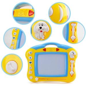 お絵かきボード 知育玩具シリーズ せんせい おえかき 音と光を楽しめる 幼児おもちゃ 磁石 マグネットスタンプ付属