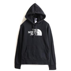 ■ ノースフェイス プリント スウェット フード パーカー ( レディース M ) The North Face トレーナー プルオーバー 裏起毛 黒 アウトドア｜tzdfb97470