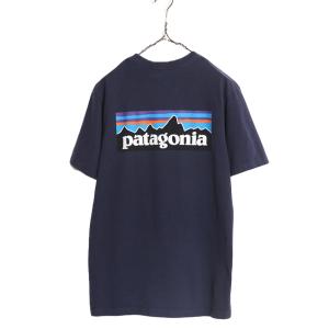 パタゴニア 両面 プリント 半袖 Tシャツ メンズ M 古着 Patagonia アウトドア フィッツロイ P6 ボックスロゴ バックプリント クルーネック｜tzdfb97470