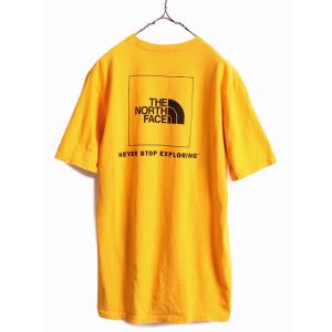 ■ ノースフェイス 両面 プリント 半袖 Tシャツ メンズ M / The North Face アウトドア マスタード イエロー プリントTシャツ ロゴTシャツ｜tzdfb97470