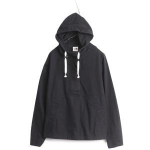 US企画 ノースフェイス コットン アノラック フード ジャケット レディース L / The North Face プルオーバー パーカー アウトドア 黒 薄手｜tzdfb97470