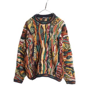 90s オーストラリア製 COOGI 3D 立体編み コットン ニット セーター L / 90年代 ...