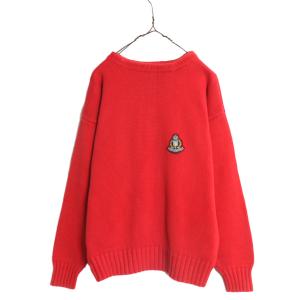 90s OLD GAP ボートネック コットン ニット セーター メンズ M / 古着 90年代 オールド ギャップ 旧タグ ヘビーウェイト ワンポイント 厚手｜tzdfb97470