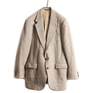 80s ビンテージ USA製 □ ヘリンボーン ストライプ ハリスツイード