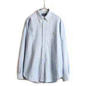 90s USA製 □ バーバリー チェック 長袖 シャツ ( 15 1/2 メンズ M 程