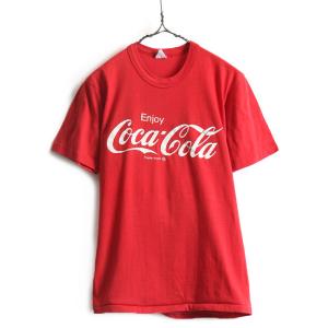 90s USA製 □ コカコーラ ALWAYS プリント 半袖 Tシャツ ( メンズ