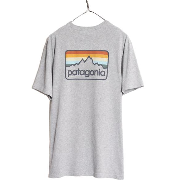 18年製 パタゴニア 両面 プリント 半袖 Tシャツ メンズ L 古着 Patagonia アウトド...