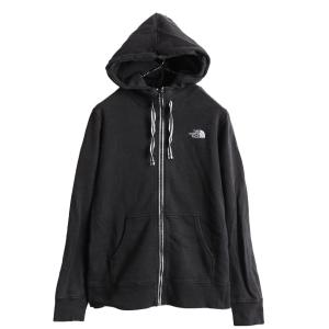 ■ ノースフェイス フルジップ スウェット フード パーカー レディース M 古着 The North Face アウトドア トレーナー 裏起毛 ジップアップ｜tzdfb97470