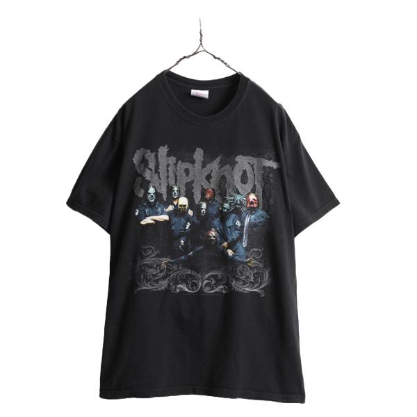 00s ■ スリップノット 両面 プリント Tシャツ ( メンズ L ) 古着 00年代 オールド ...