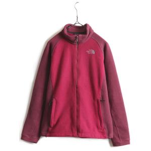 US企画 ■ ノースフェイス 2トーン フリース ジャケット ( レディース L ) 古着 The North Face ジャンパー ブルゾン アウトドア KHUMBU 紫｜tzdfb97470