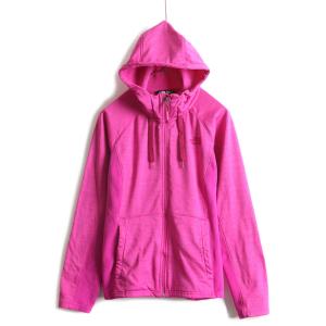 US企画 ■ ノースフェイス キャッスル クラッグ フーディー レディース L The North Face ジャケット パーカー フリース ストレッチ ピンク｜tzdfb97470