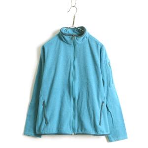 12年製 ■ パタゴニア フルジップ フリース ジャケット ( レディース L ) 古着 PATAGONIA ジャンパー ブルゾン アウトドア ハイネック 青｜tzdfb97470