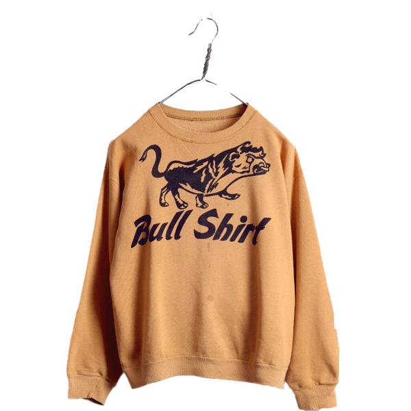 70s ★ BULL SHIT! 染込み プリント スウェット メンズ S 程 70年代 ヴィンテー...