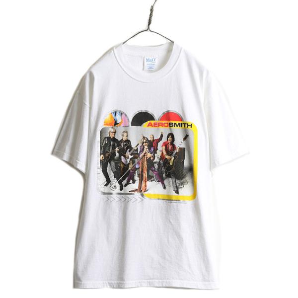 デッドストック 00s オールド ★ エアロスミス 2001 ツアー 両面 プリント Tシャツ ( ...