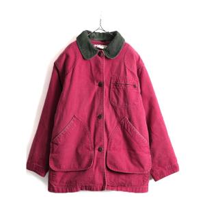 80s USA製 ビンテージ ■ エルエルビーン 脱着 ライナー付き ダック ハンティング ジャケット レディース S 80年代 LLBEAN LLビーン エンジ