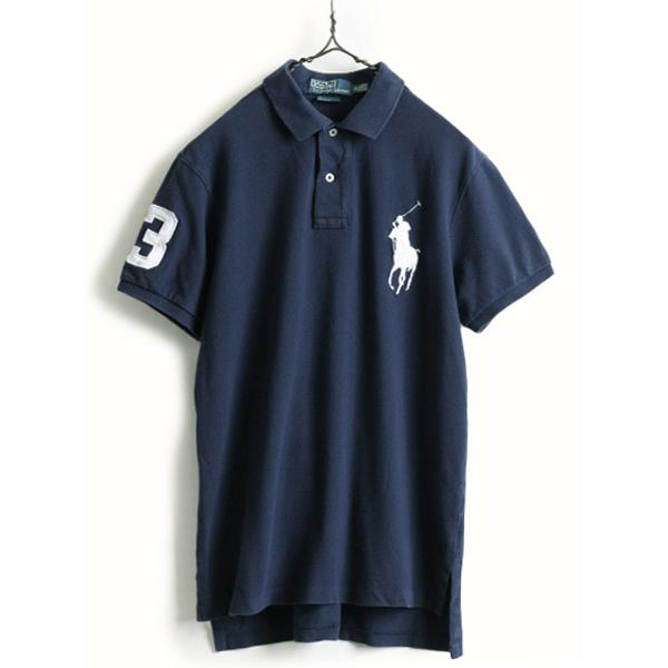 ビッグポニー ■ ポロ ラルフローレン 鹿の子 半袖 ポロシャツ メンズ M / 古着 POLO 半...