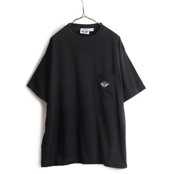 90s 大きいサイズ XL 人気 黒 ■ DOCKERS リーバイス 半袖 Tシャツ ( メンズ )...