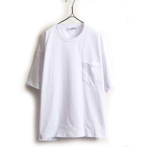 リメイク USA製 大きいサイズ 2XL ■ ベイサイド ポケット付き 半袖 Tシャツ メンズ XX...
