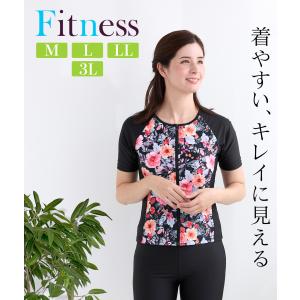 フィットネス水着 レディース 40代 50代 ...の詳細画像1