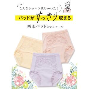 ショーツ 吸水パッド対応 専用 尿漏れ 尿取り...の詳細画像1