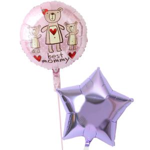 母の日 バルーン ギフト 電報 風船 花 装飾 クマ 母の日バルーン4｜u-balloon