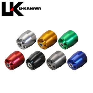U-KANAYA ユーカナヤ ミディアムウエイト アルミビレット ハンドル バーエンド 左右セット CBR250RR CB400SF VTR250 CC110 他