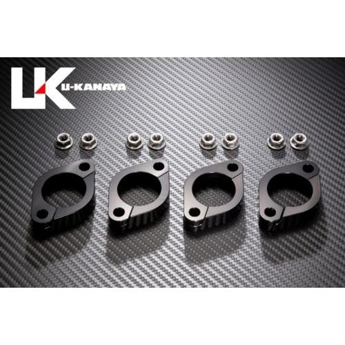 U-KANAYA ユーカナヤ アルミ エキゾーストフランジ ブラック ZRX400/ZRX400II
