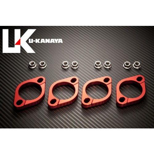 U-KANAYA ユーカナヤ アルミ エキゾーストフランジ レッド ゼファー1100・ZZR1100...