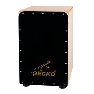 GECKO カホン Cajon スナッピー調節可能ダイヤル付 打楽器 木製 金色
