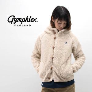 (SALE 20%OFF)Gymphlex ジムフレックス レディース くるみボタン BOAフード ジャケット(J-1185PL)(BASIC)(F-2)(返品交換不可)