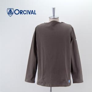 ORCIVAL オーシバル メンズ COTTON LOURD SOLID バスクシャツ L/S(B211)(BASIC)｜u-oak