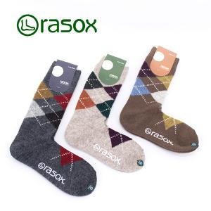 rasox ラソックス アーガイル ウール ソックス(CA212CR03)(2021FW)｜u-oak