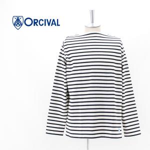 ORCIVAL オーシバル メンズ COTTON LOURD STRIPE バスクシャツ L/S(B211)(BASIC)｜u-oak