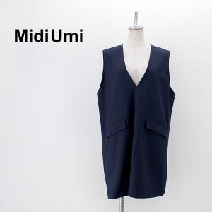 Midi Umi ミディウミ レディース ロングベスト(3-778975)(2022FW)｜u-oak