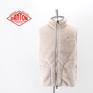 DANTON ダントン メンズ ハイパイルフリース スタンドカラーベスト(DT-A0177HPF)(2022FW)